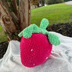 Cute strawberry plush pillow 🍓